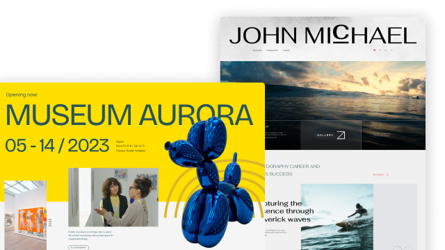 2 Mesmerizing Home Page Variations