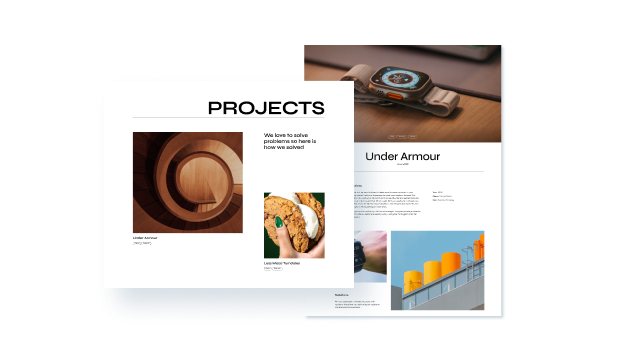 Display Your Prestigious Projects & Details Elegantly