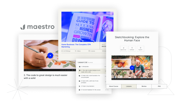 Professionally Display & Manage Your Courses
