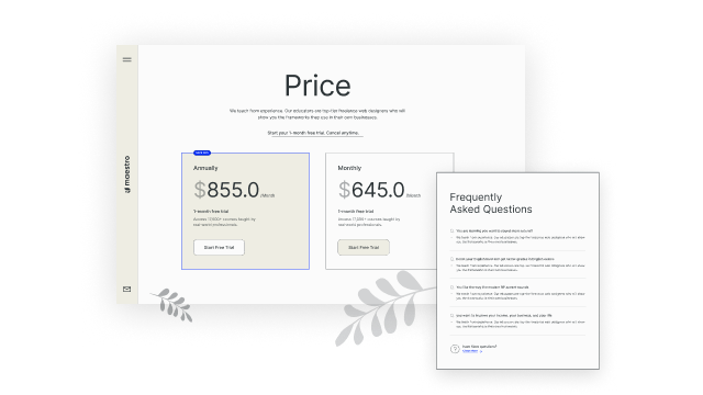 Entice Enthusiasts With the Clean Pricing Page