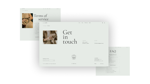 Built-in Pages for Quicker Site Launch