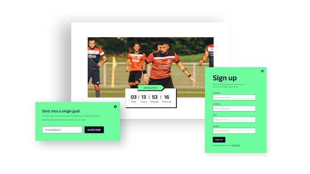 Built-in Pages for Quicker Site Launch