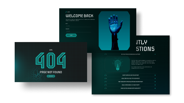 Built-in Pages for Quicker Site Launch