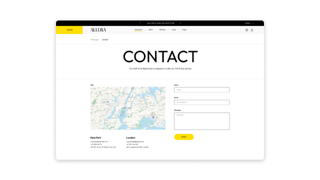 Uninterrupted Communication With Built-in Contact Page