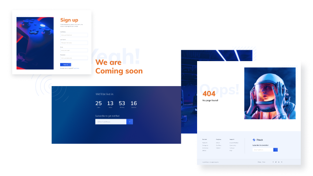 Built-in Pages Quicker Site launch