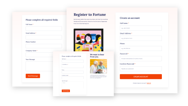 Built-in Pages For Faster Site Launch