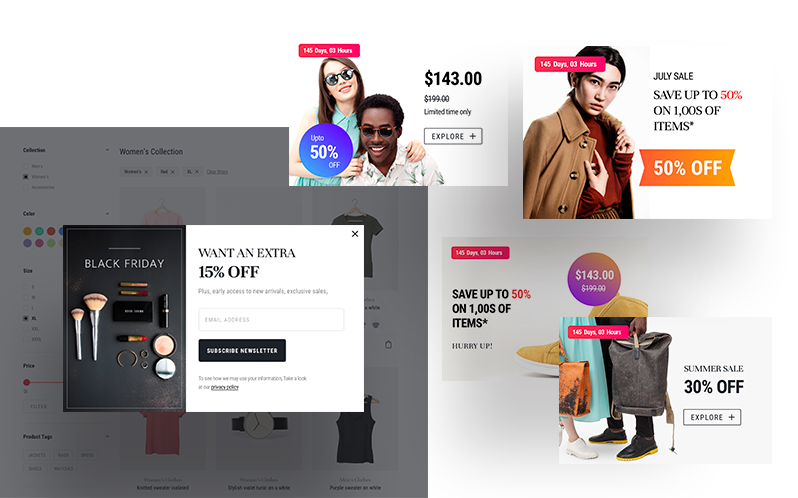 Offer Popup & Deals