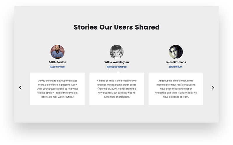 Overhauled Testimonials & Client Slider