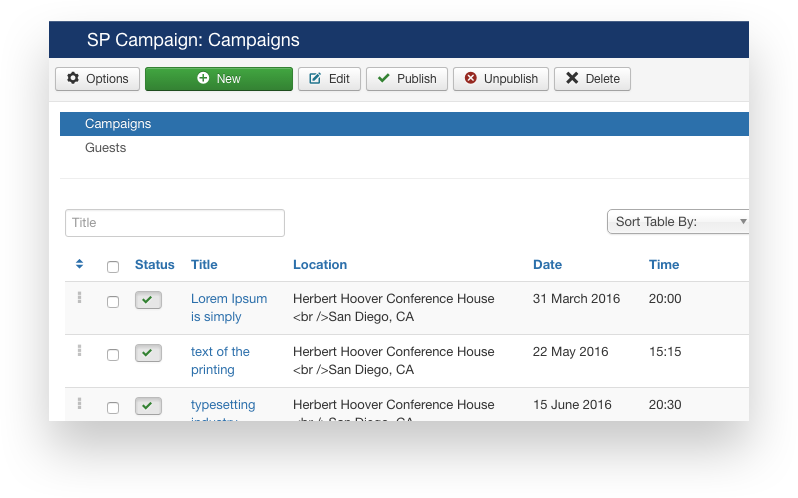 Powerful Campaign Component