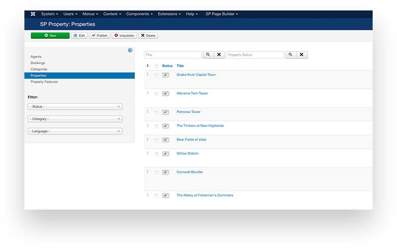 SP Property Component
