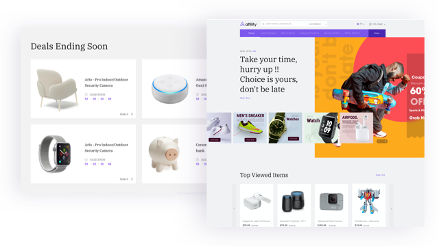 Attractive Shop Landing with Curated Products