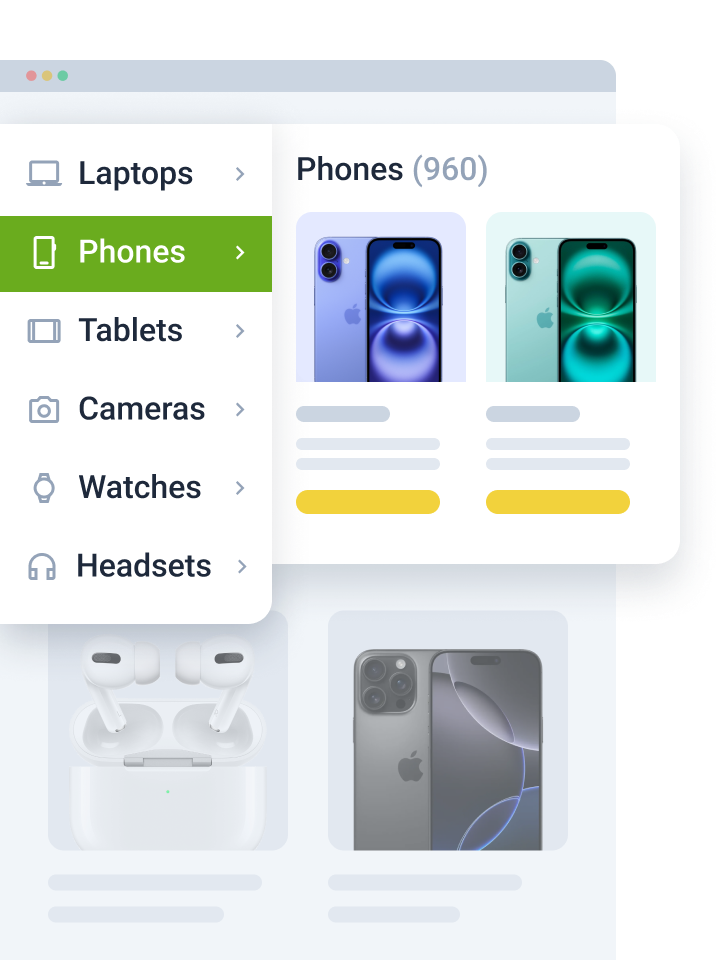 ajax menu layouts for wordpress