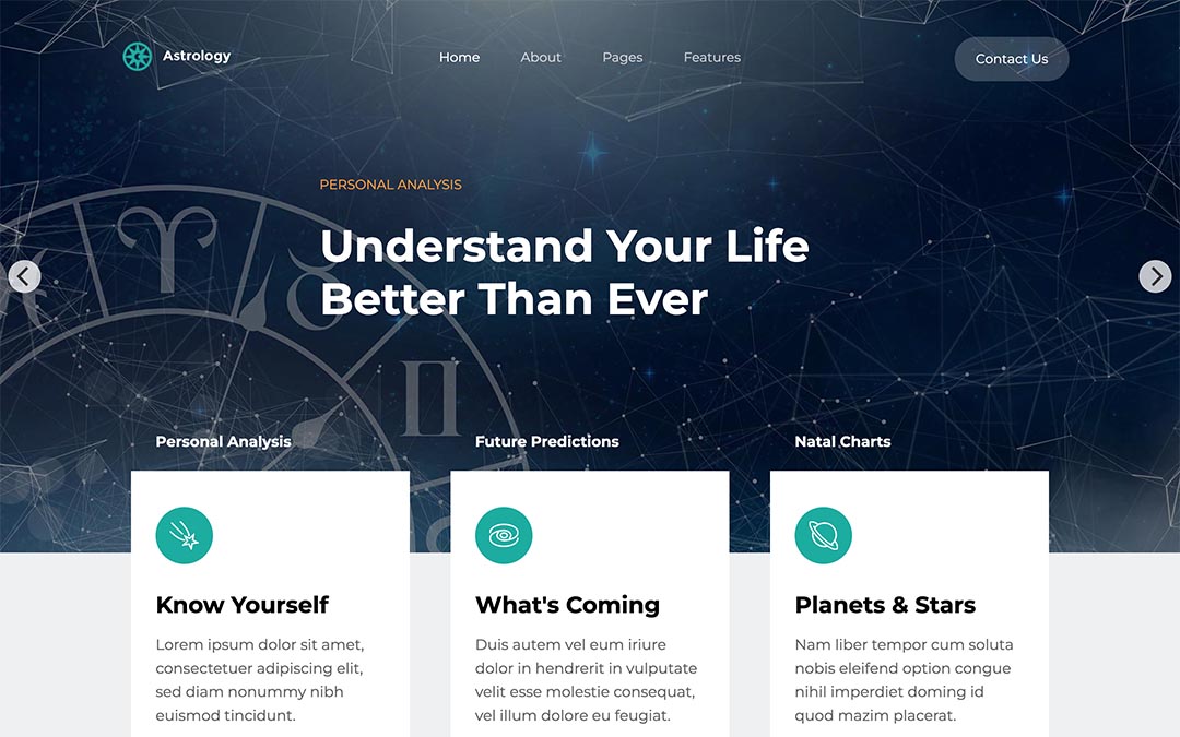 Astrology Joomla Template
