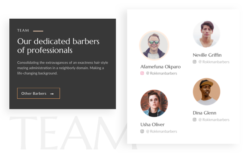 Dedicated Page for Hairdressers & Style Experts
