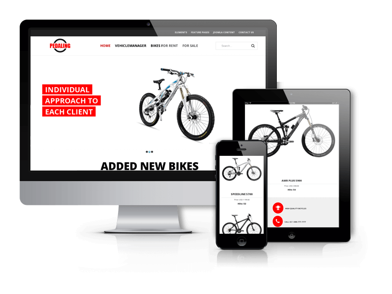 Pedaling - Bike Joomla Template