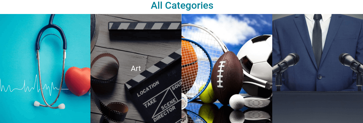 Blog Website Template categories