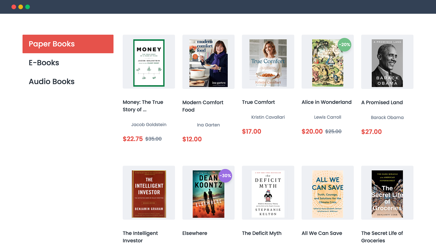 dynamic tabs for a woocommerce website