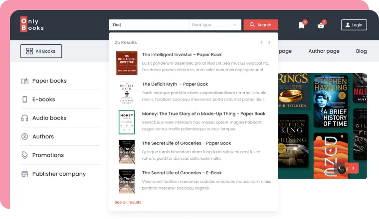 bookstore website