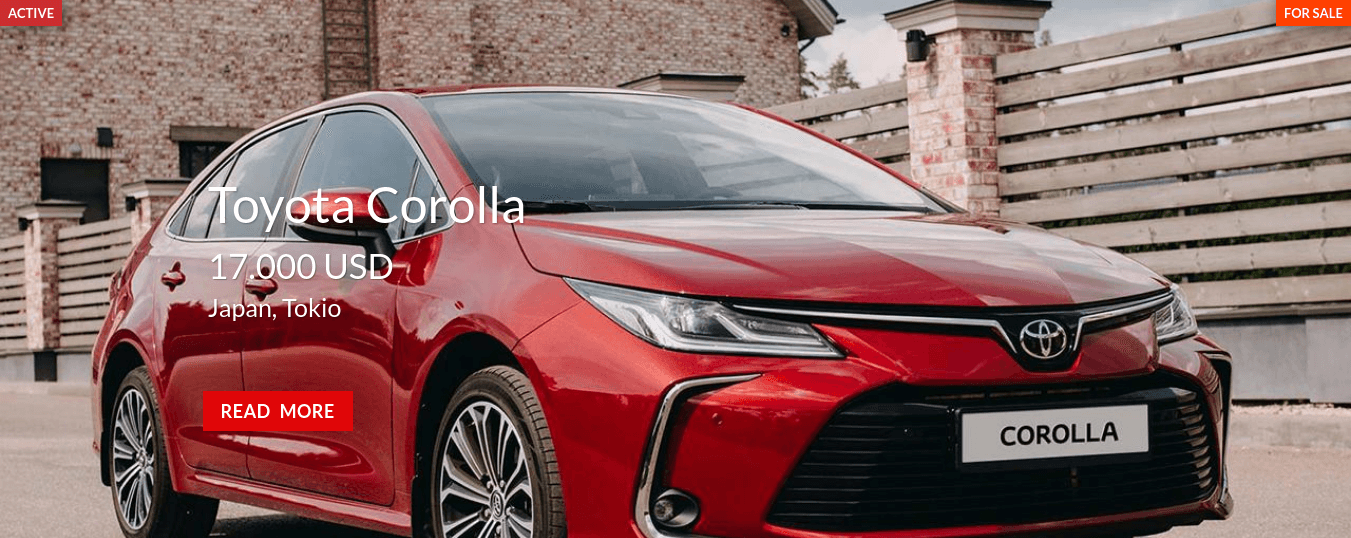 Car Dealer Website Template main