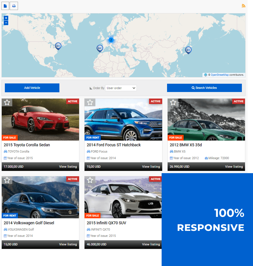 car joomla template responsive