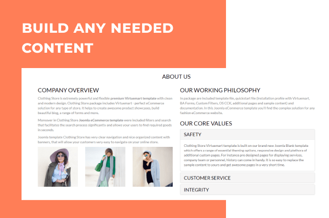 clothes joomla virtuemart template all content