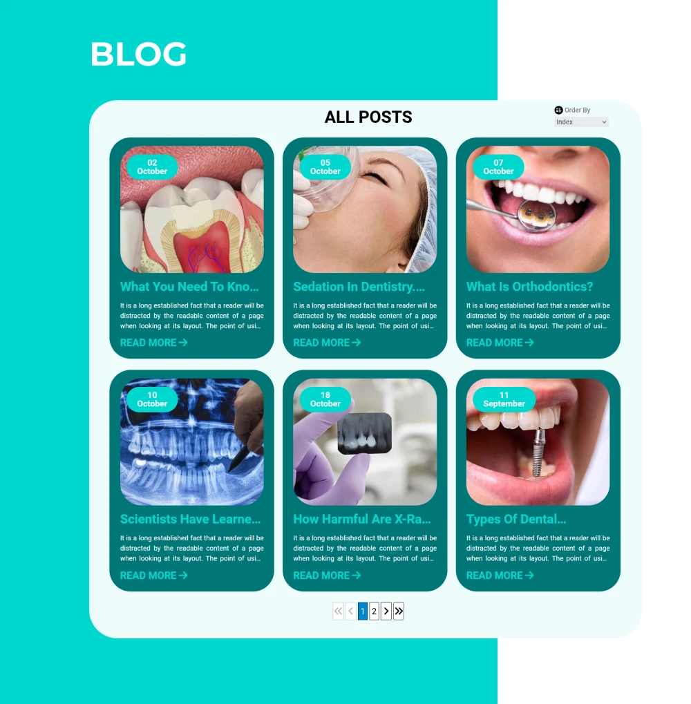 dentist joomla template blog