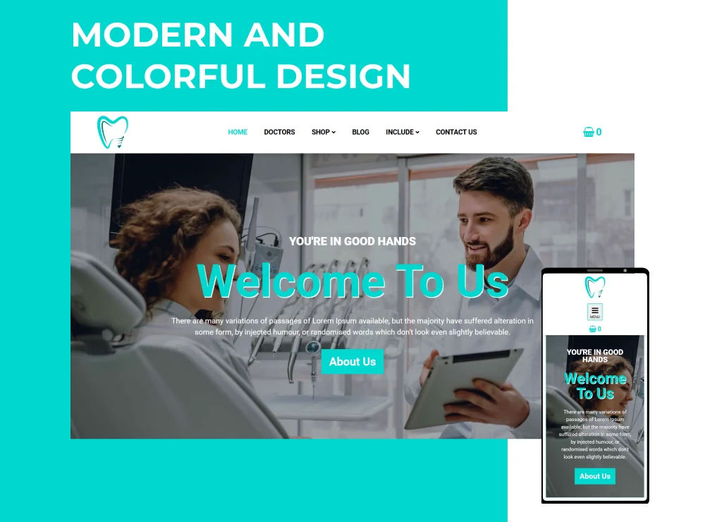 dentist joomla template modern design