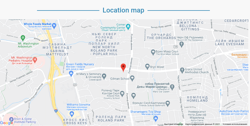 education website template map