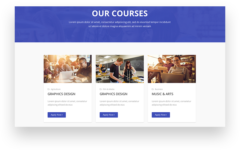 Display Courses
