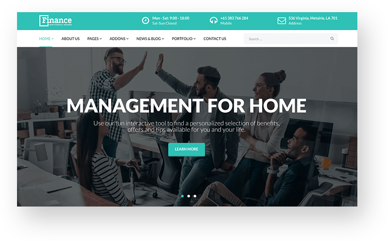 Corporate Home variation