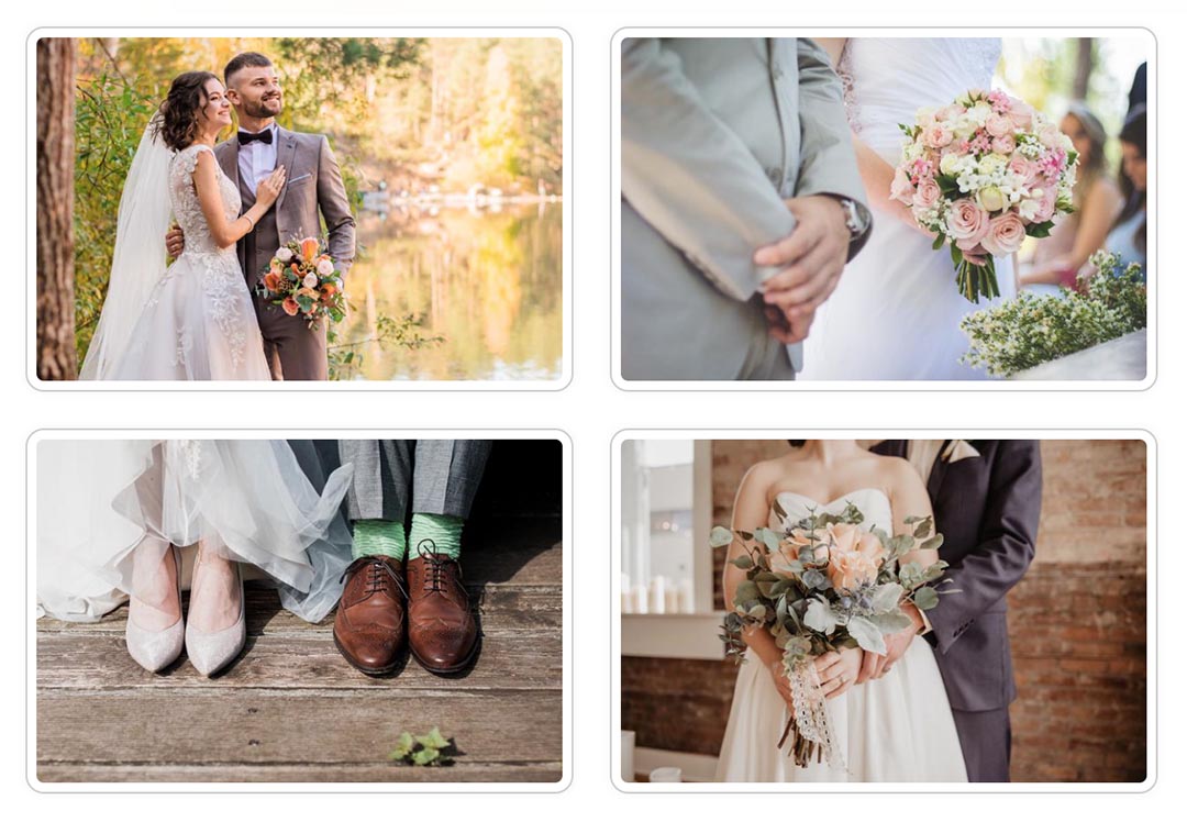 Making image galleries for the reportages of previous weddings is not complicated with our Lightbox module and plugin. Just point to the folder where your images are stored in the module or plugin parameters.\n\nThe thumbnail images will be automatically created based on your settings. You can include the galleries in the module positions or directly in the pages with the plugin's shortcodes.