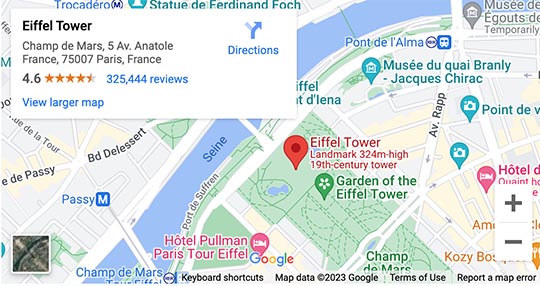 You can show your potential clients where your photography studio is located. The Hot Maps module will let you do it easily, but you can also customize your map output in many aspects.