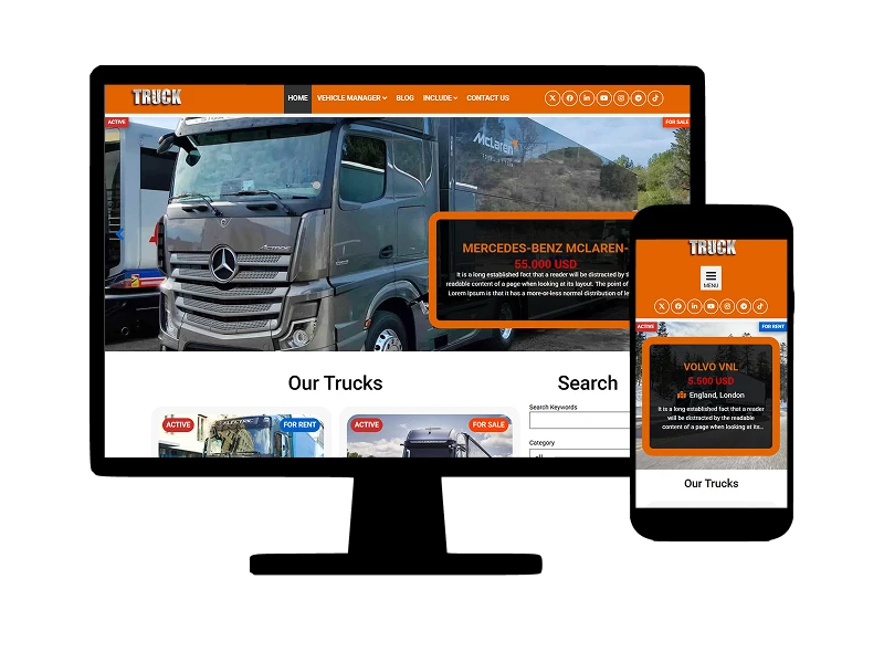 Hard Truck Joomla Template