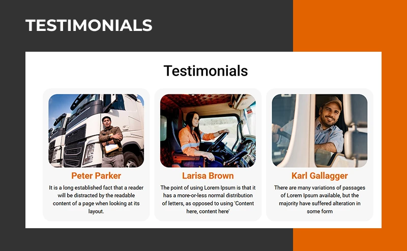 hard truck joomla template features