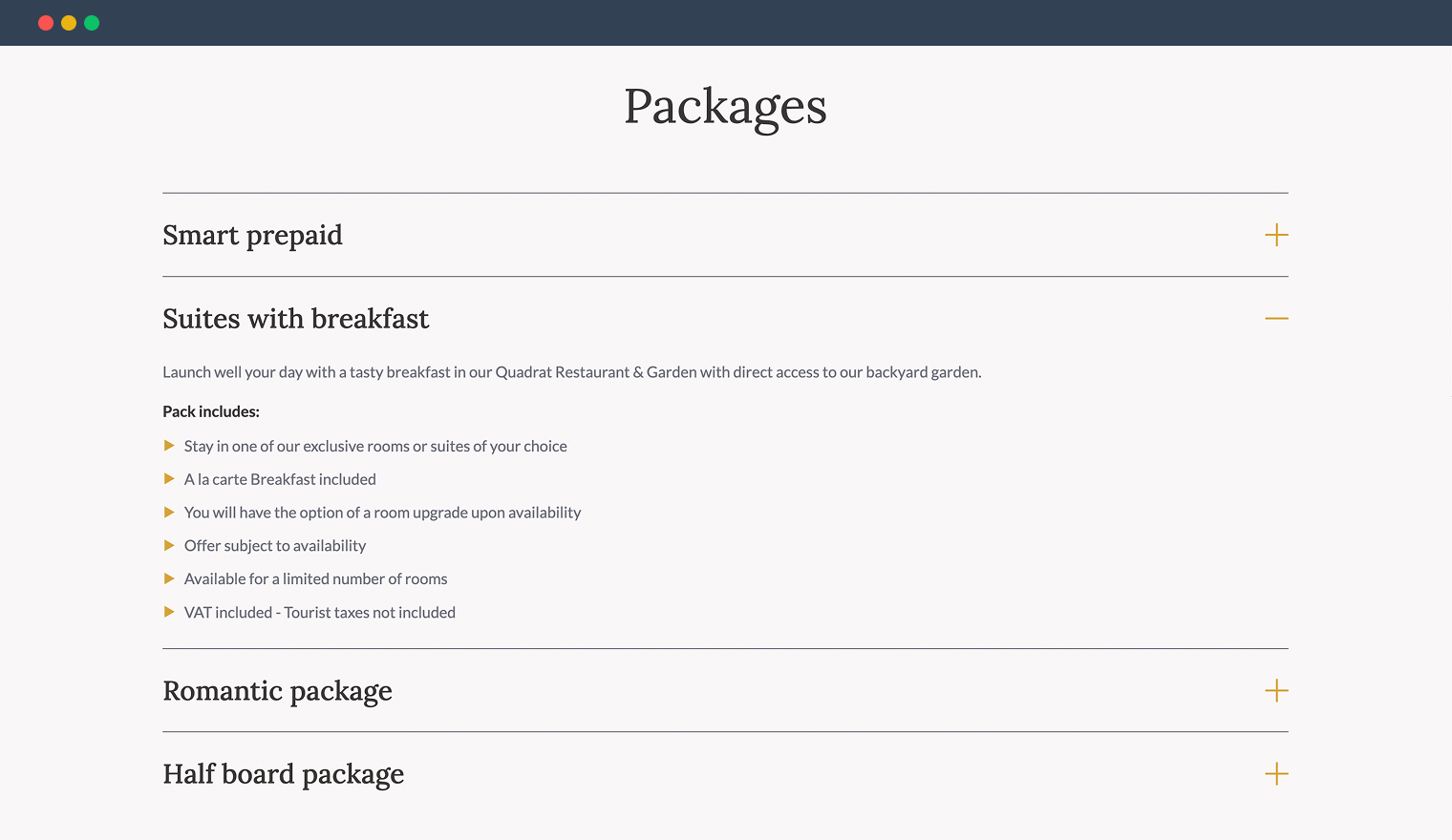 accordion wp plugin for hotel booking sites