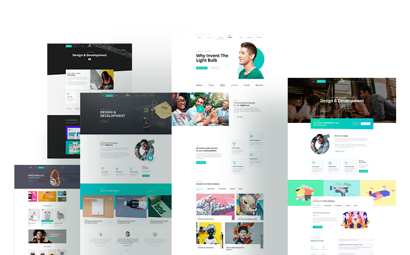 5 Home Variations Including eCommerce