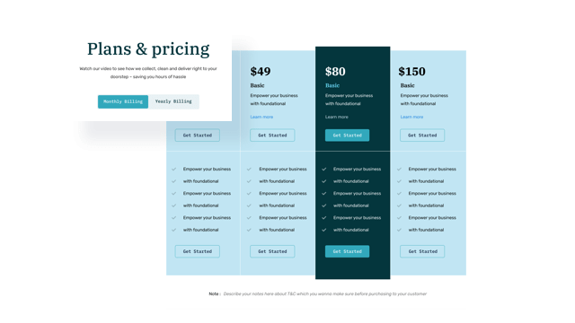 Multilayered Pricing Plans (Coming Up)