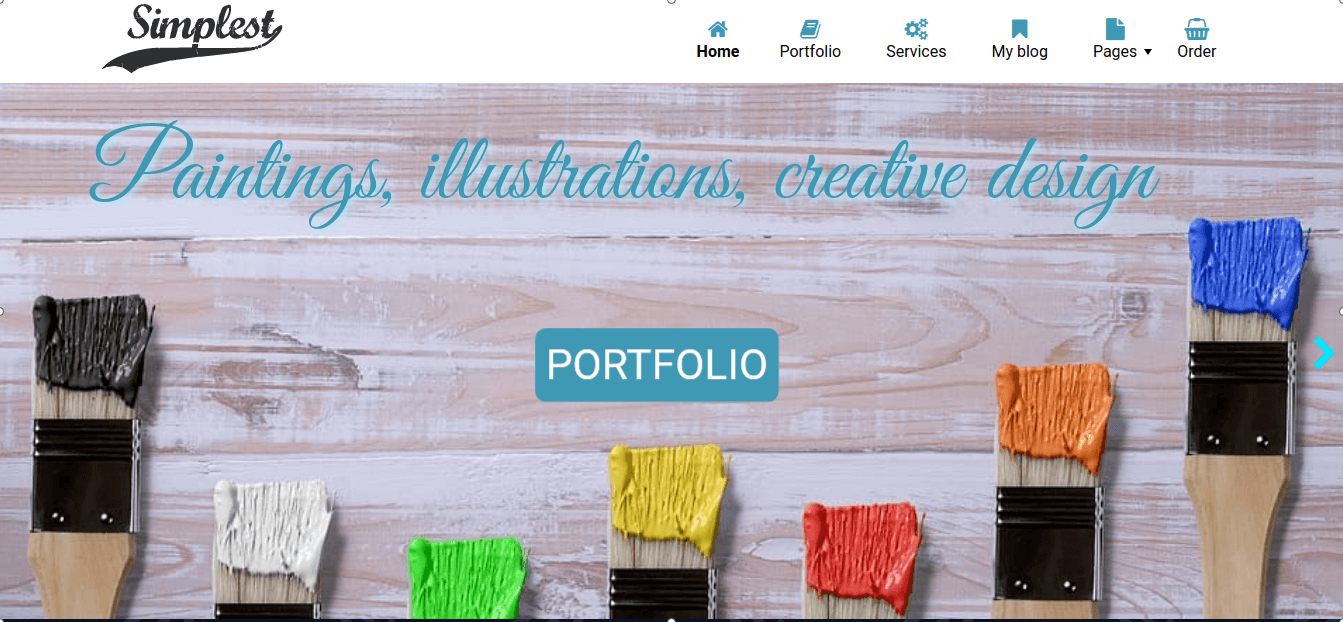 Joomla Blog Template slider