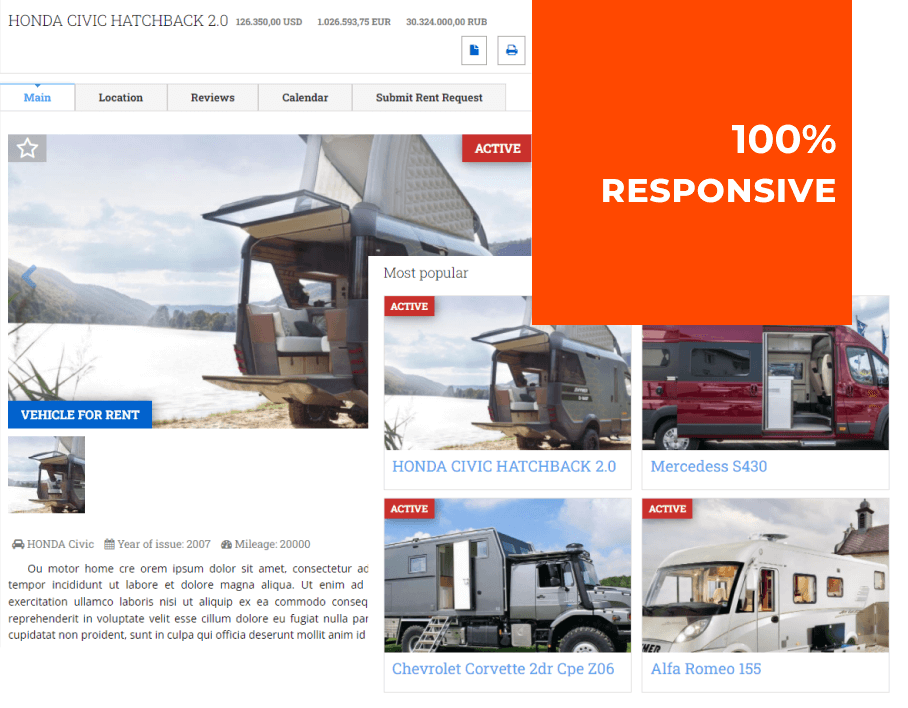 joomla car dealer template responsive