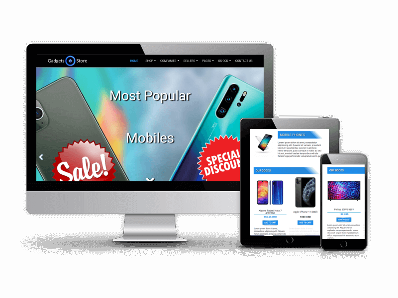Gadgets Store - e-Commerce Joomla template