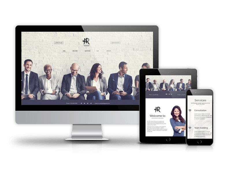 Human Resource Management - Joomla recruitment template