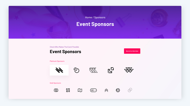 Dedicated Sponsor Page