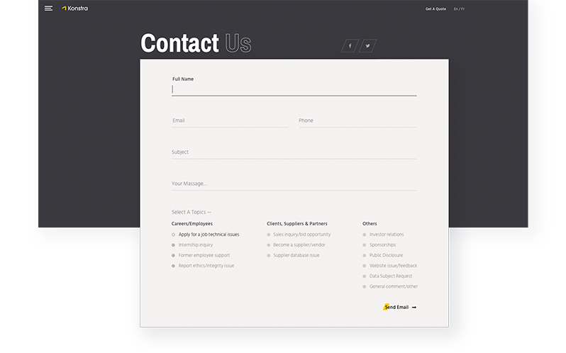 Advanced Contact form