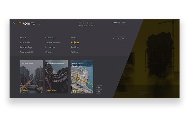 Hamburger Mega Menu