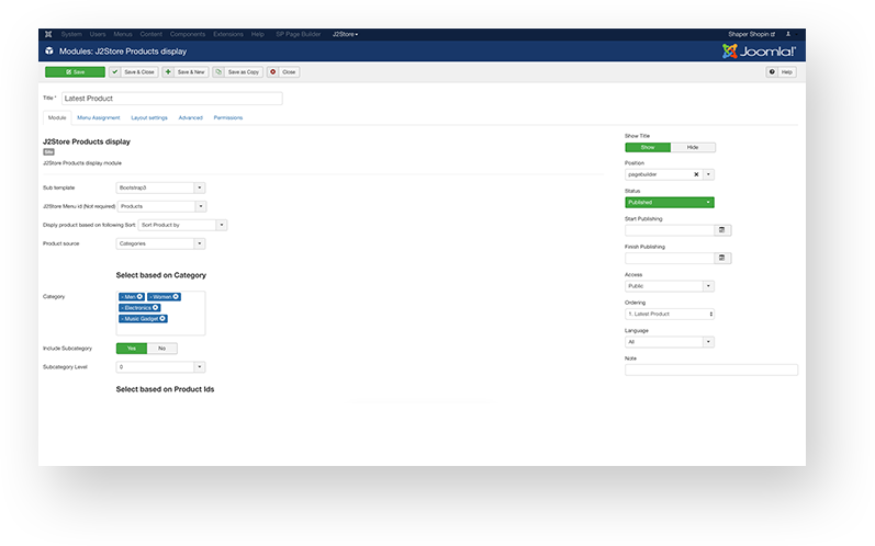 Latest Products Module