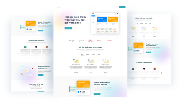 Marketing Application Home Variation