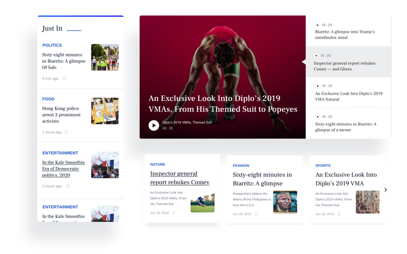 News Slider Addon with 2 Different Layouts
