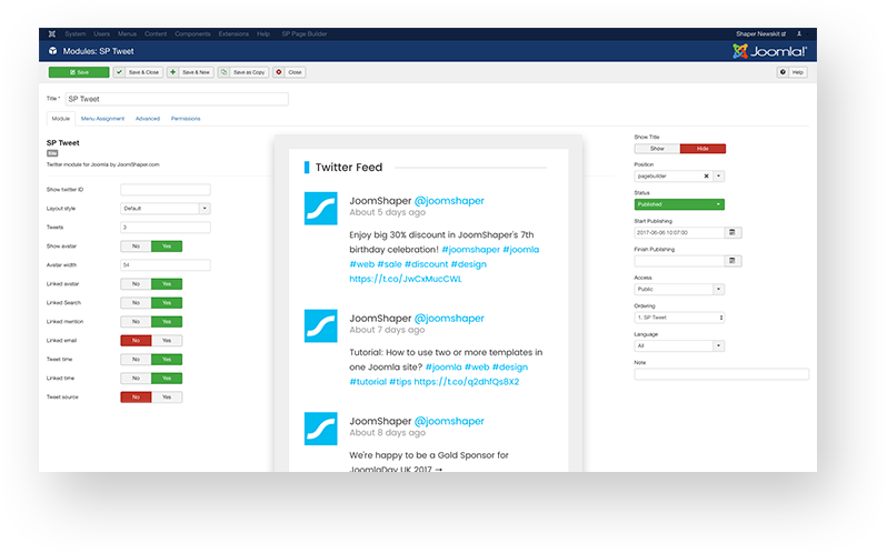 SP Tweet Module