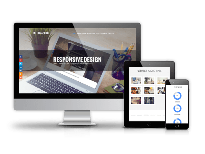 OS Infographics: Clean Portfolio Joomla Template with Interactive Flair