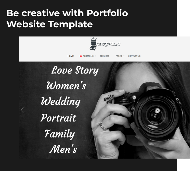 portfolio website template main